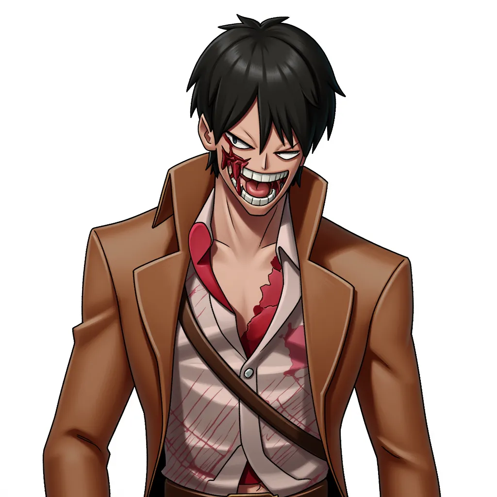 Attack on Titan style human, with unbelievably disturbing and vomit-inducing blood gore terrible HD