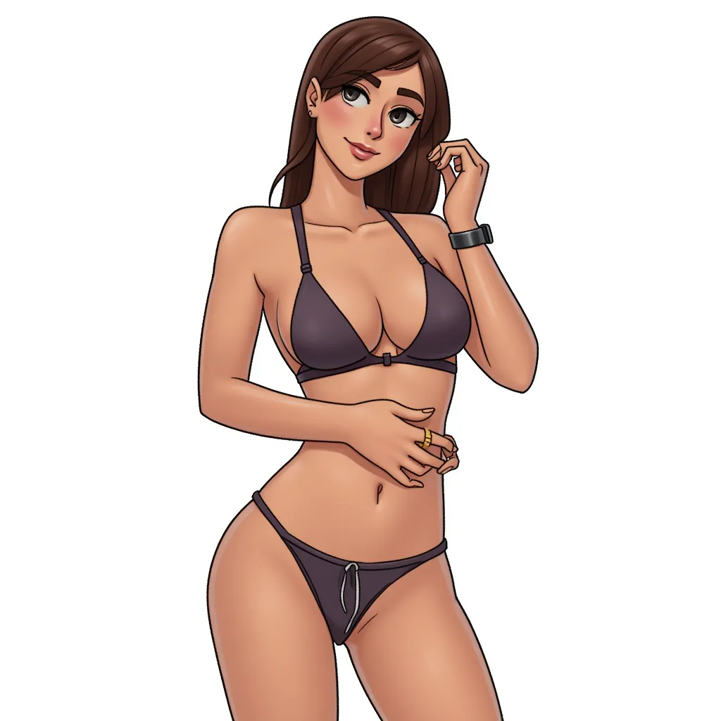 girl in her underwear