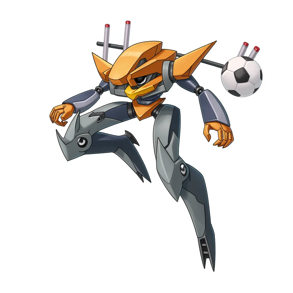 It's 2070, and XYZ950 is the best soccer playing mech that exists, the only thing longer than his antennas is his soccer career.