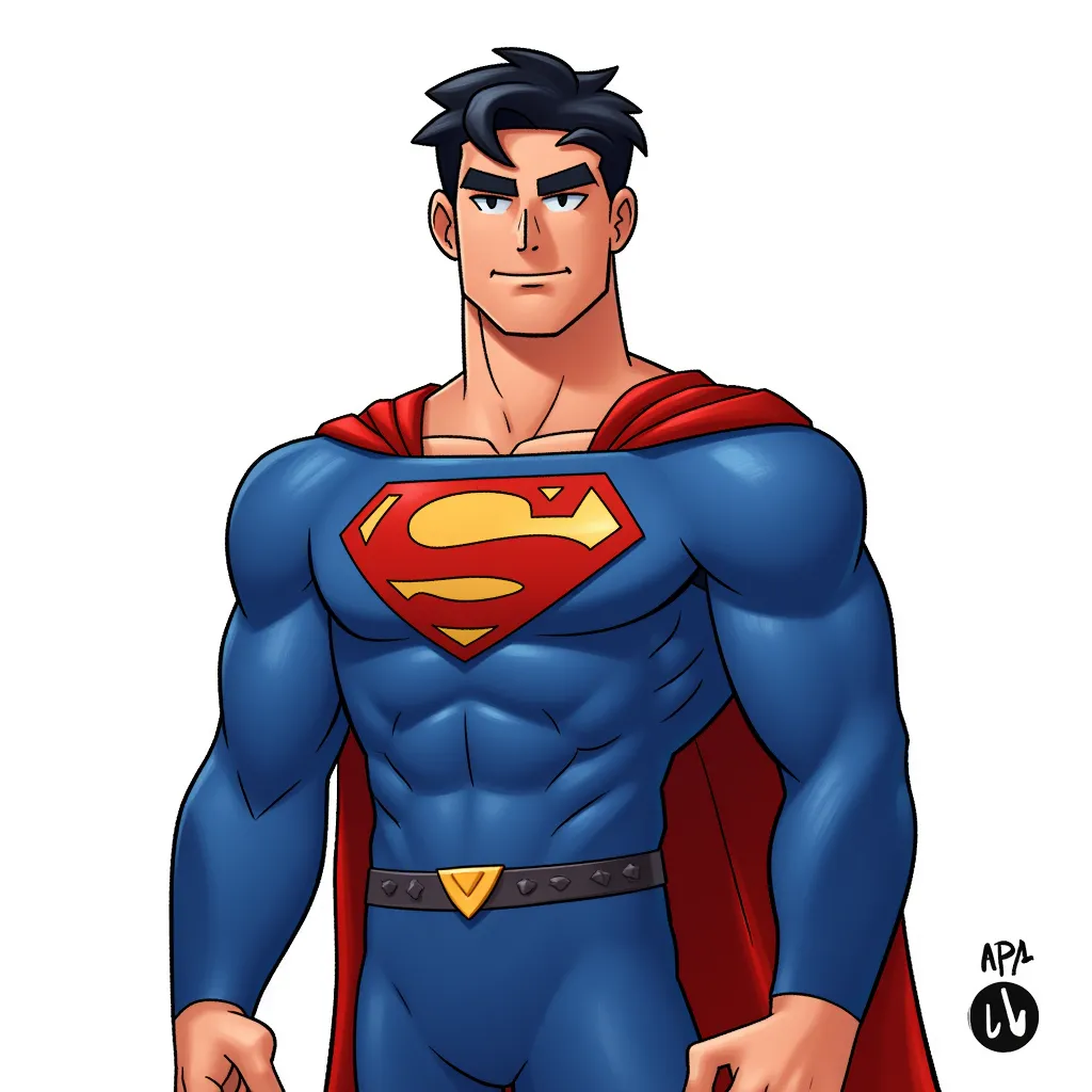 Superman, but naked