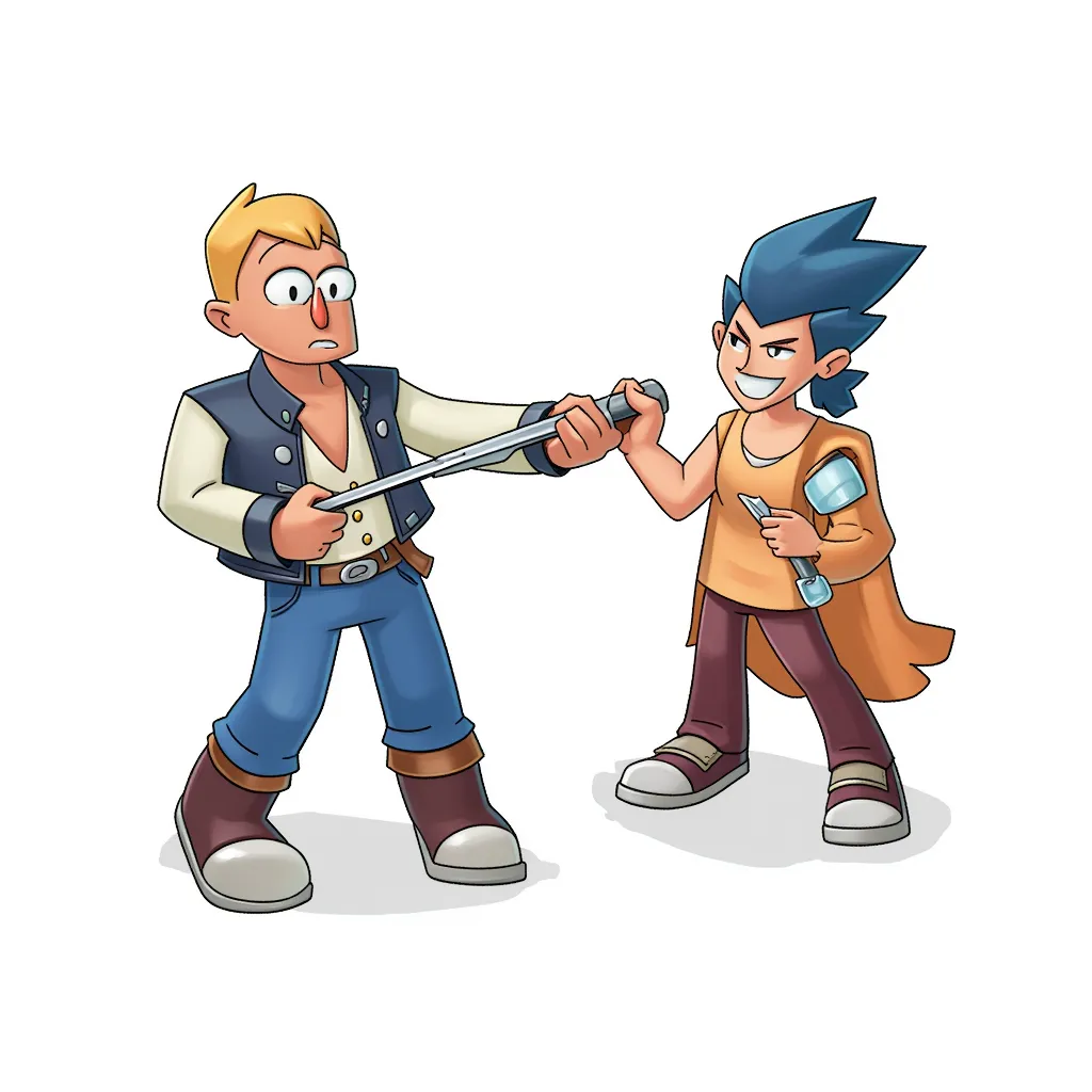 a person stabbing another person