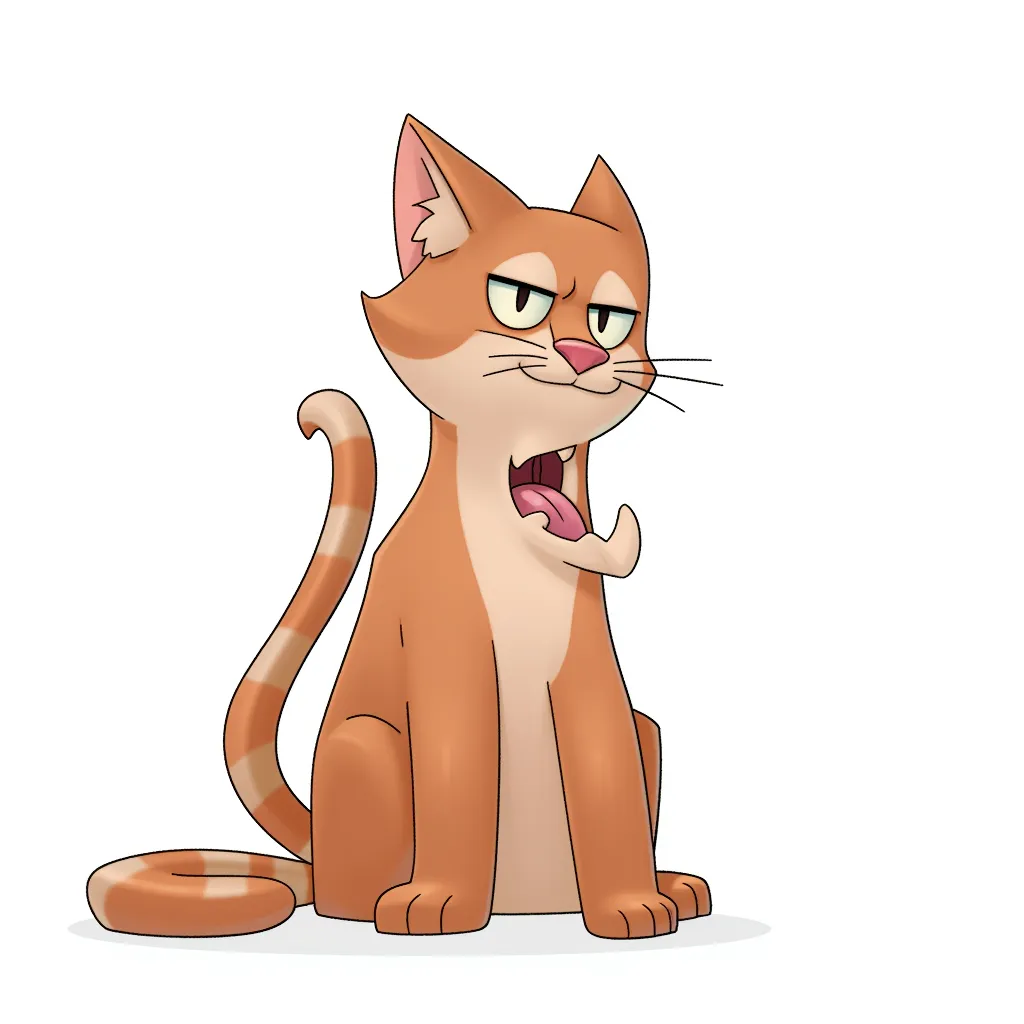 a cat showing his butthole