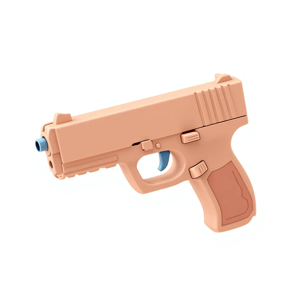 a flesh colored gun