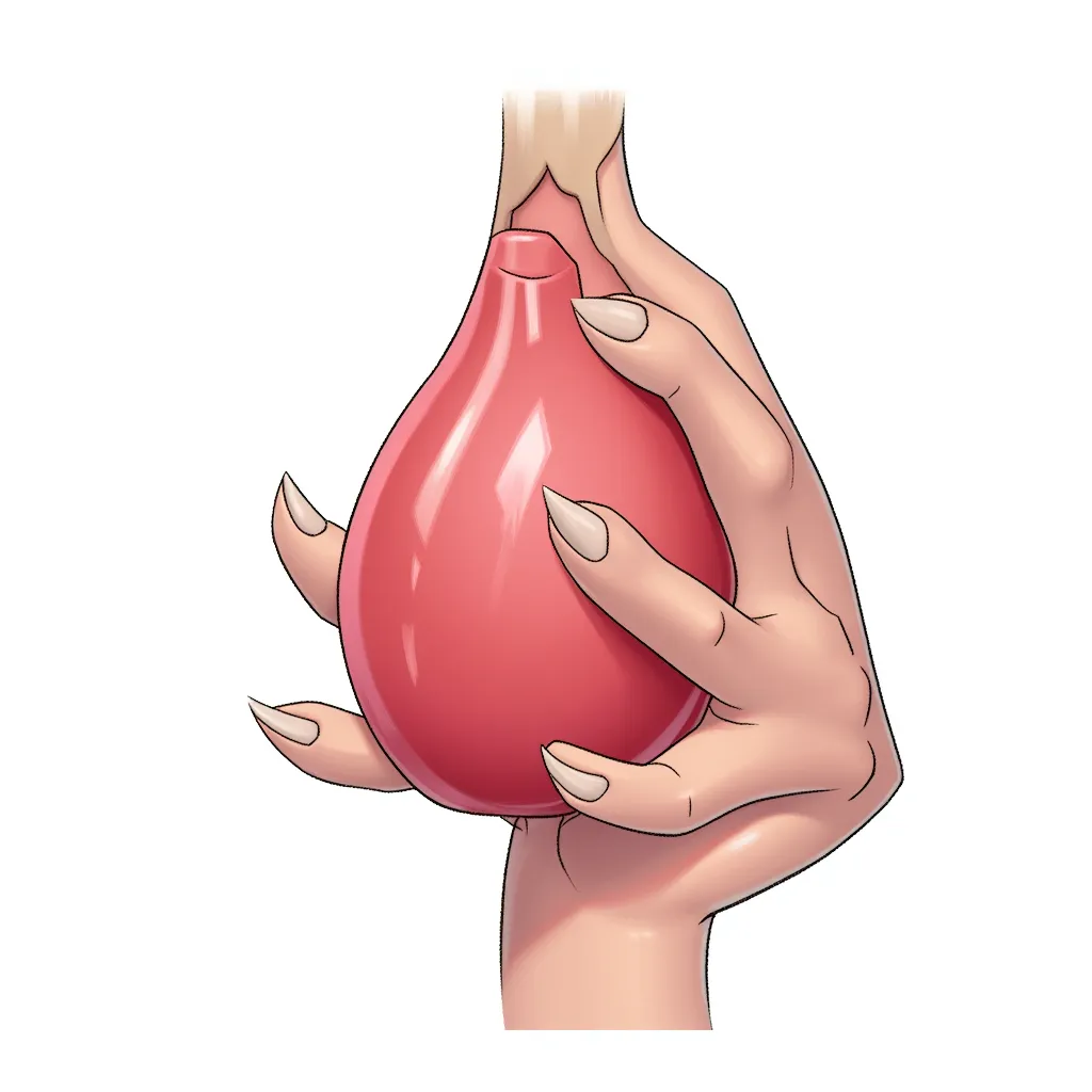 hairy vagina in the style of AIBG, white background