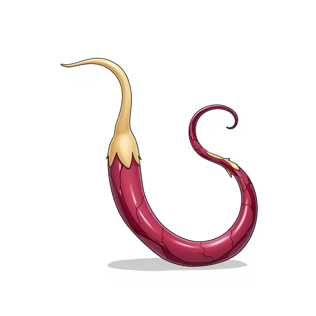 very large penis, veiny in the style of AIBG, white background