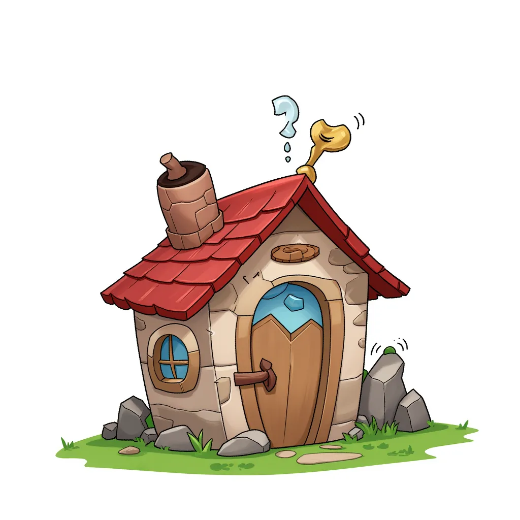A sad small hut, what could make this cute house suffer?