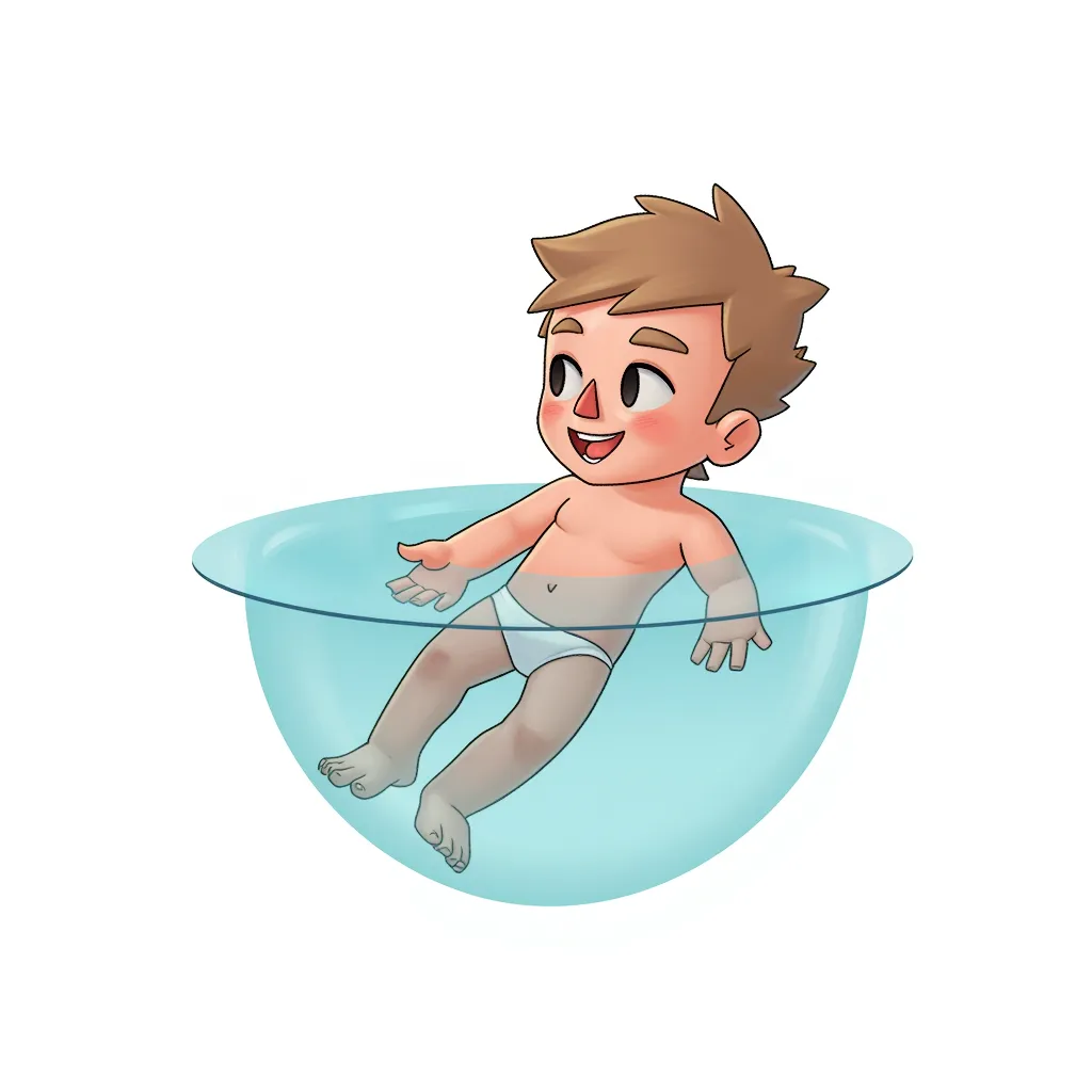 a naked baby floating in water, the nirvana album cover