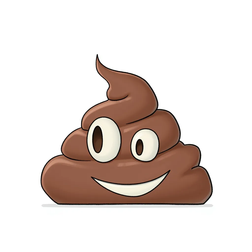 the amazon logo made out of poop