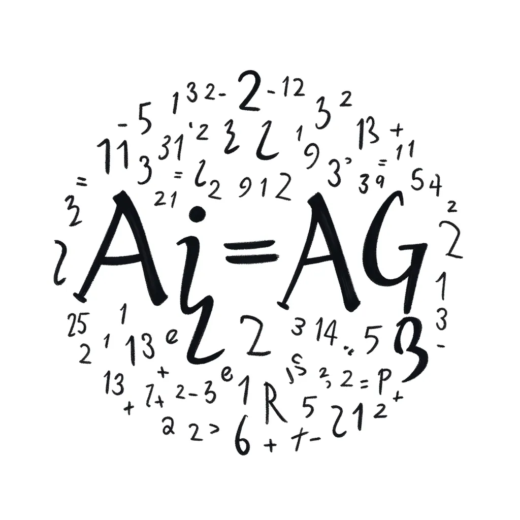The concept of mathematics. It is assurprised by the presence of letters as we all are.