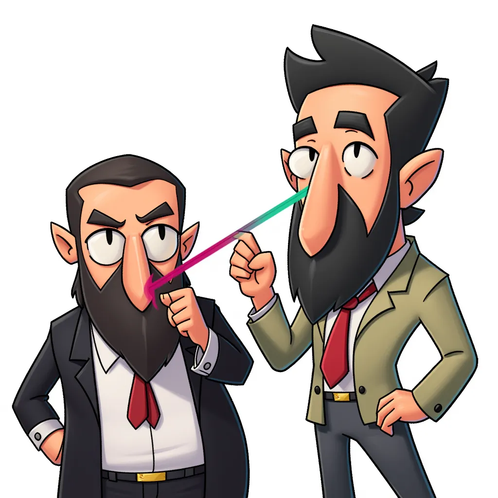 Jews with laser beams and big noses