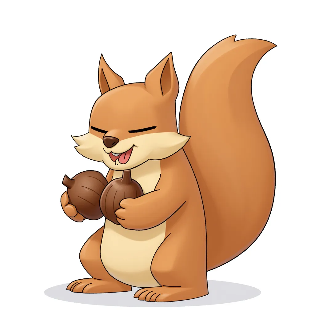 squirrel with huge nuts