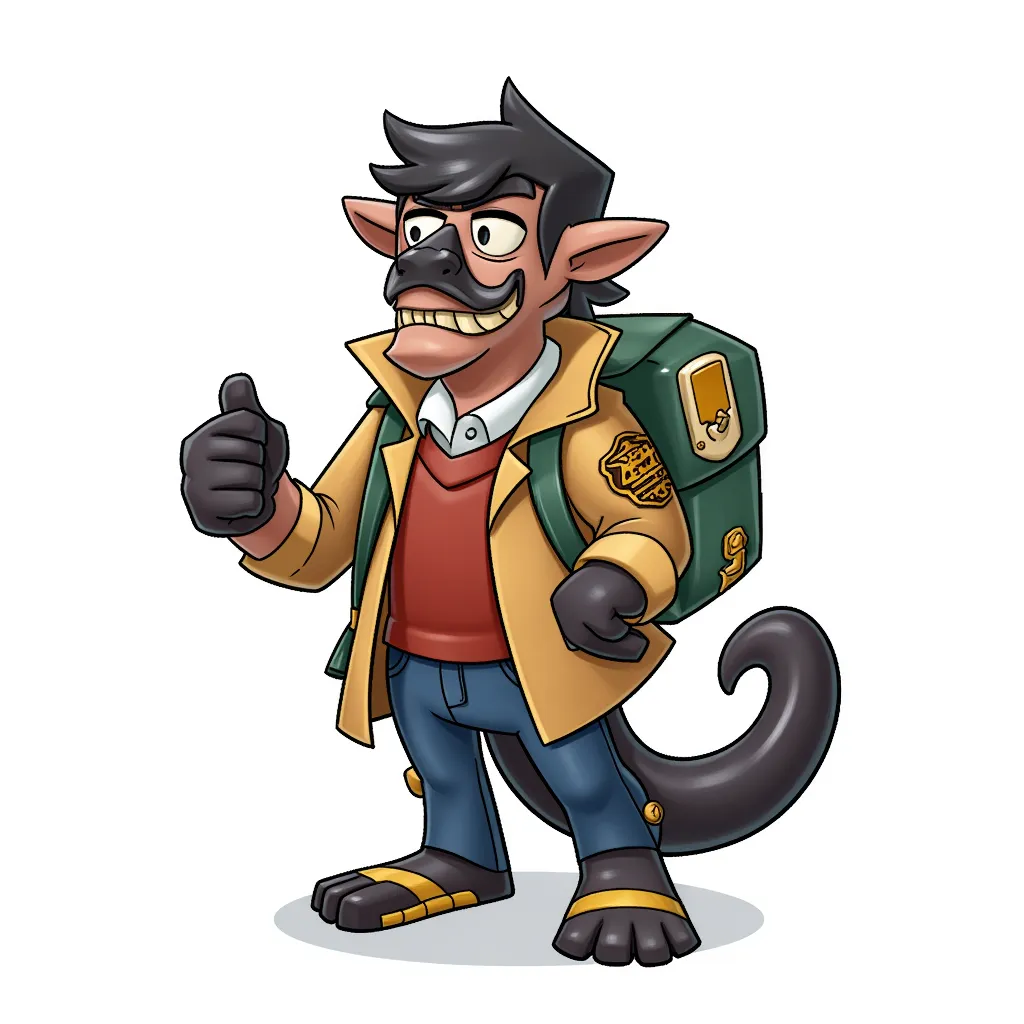 nigger in the style of AIBG, white background