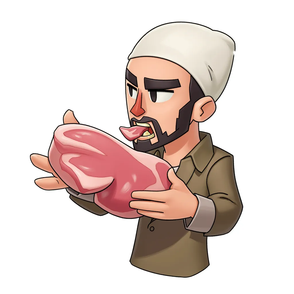 muslim eating pork