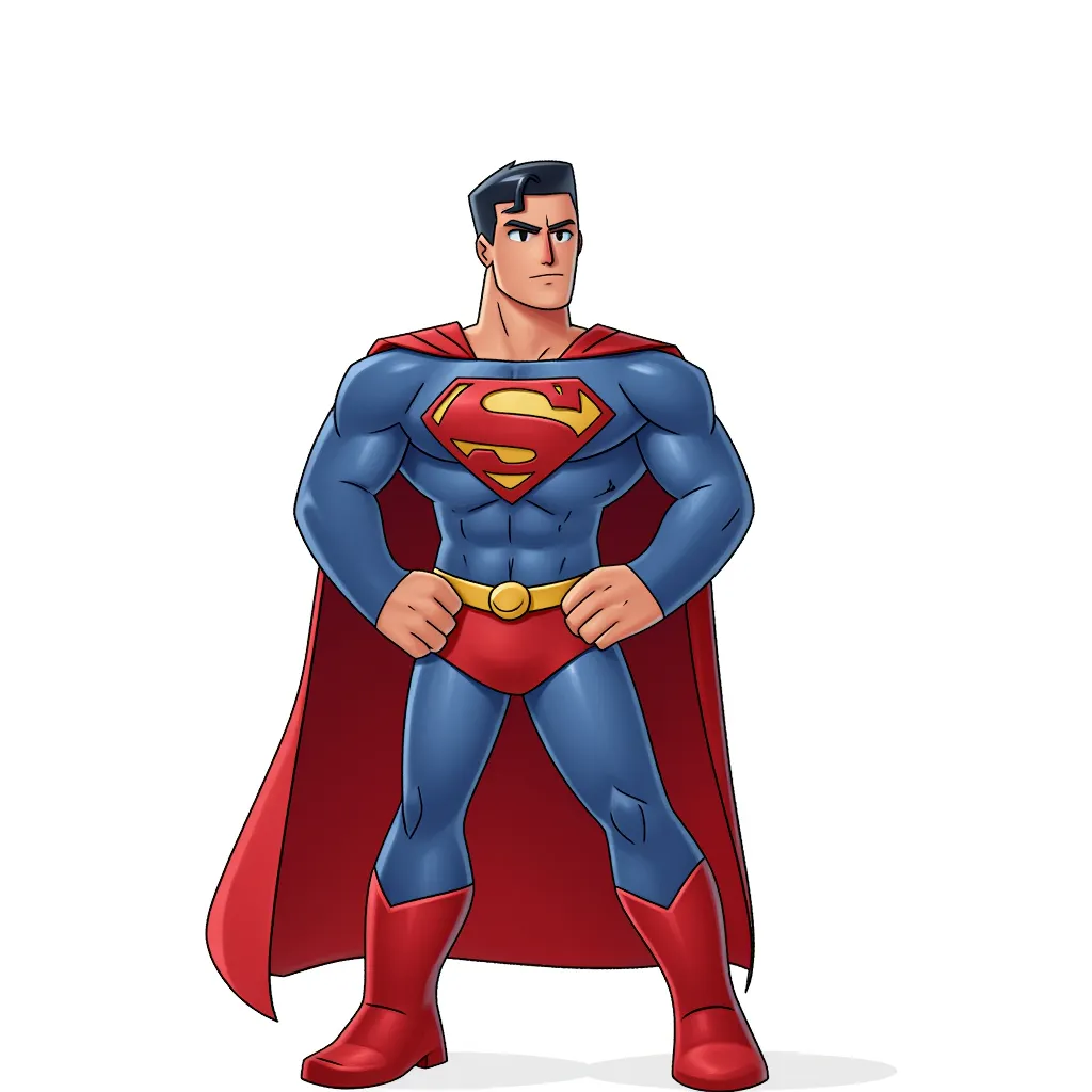 Superman, but naked