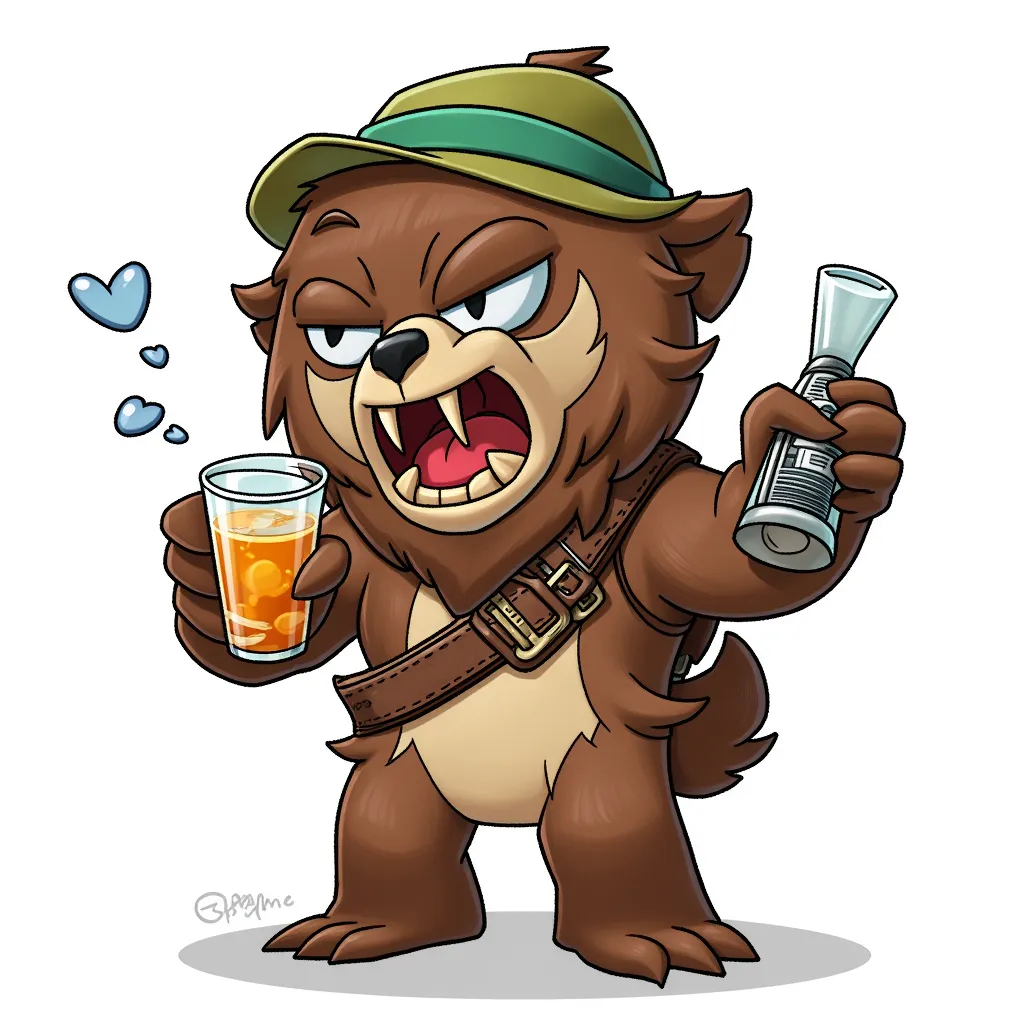 a drunk ewok